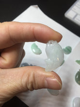 Load image into Gallery viewer, 100% Natural type A clear/ sunny green/ purple jadeite jade 3D fish Pendant BL71