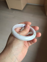 Load image into Gallery viewer, 54.8mm certified 100% natural Type A dark green/purple/white with green floating flowers jadeite jade bangle PB232-2827