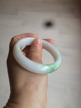 Load image into Gallery viewer, 55mm certified Type A 100% Natural sunny green/white/brown/yellow Jadeite Jade bangle AC71-1463