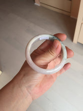 Load image into Gallery viewer, 52.8mm Certified Type A 100% Natural dark green/white/purple Jadeite Jade bangle BL83-4052