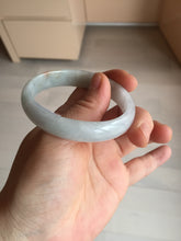Load image into Gallery viewer, 49mm Certified Type A 100% Natural light green red oval Jadeite Jade bangle BM68