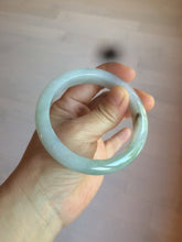 Load image into Gallery viewer, 57.3mm 100% natural Type A icy watery oily dark green/gray jadeite jade bangle AZ72-0331