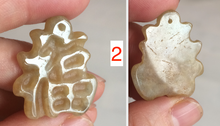 Load image into Gallery viewer, 100% Natural light sugar yellow/green jadeite Jade blessed fortune pendant BG6