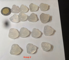 Load image into Gallery viewer, 100% natural icy clear warm light yellow/white agate happy Buddha pendant XY76 (add on item)