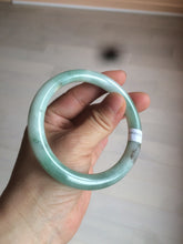 Load image into Gallery viewer, 58mm certified 100% natural type A green round cut jadeite jade bangle AY8-6177