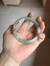Load image into Gallery viewer, 57.5mm Certified Type A 100% Natural light green black brown jadeite Jade bangle PC95-0337