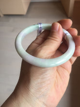 Load image into Gallery viewer, 57mm certified Type A 100% Natural green purple Jadeite Jade bangle PC40-4033
