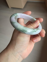Load image into Gallery viewer, 61.5mm Certified Type A 100% Natural dark green/green/brown/black/purple chubby Jadeite bangle PB234-1099