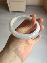Load image into Gallery viewer, 56.6mm certified 100% natural Type A icy watery light purple/white jadeite jade bangle BP10-2678