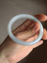 Load image into Gallery viewer, 52mm certified Type A 100% Natural green/purple/white oval Jadeite Jade bangle BM57-0280