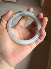 Load image into Gallery viewer, 57.5mm Certified Type A 100% Natural icy watery white purple black brown Jadeite Jade bangle H156-7041