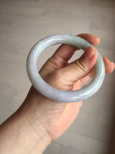 Load image into Gallery viewer, 58.5mm certified type A 100% Natural sunny green/purple round cut Jadeite Jade bangle BM84-0022