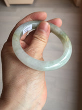 Load image into Gallery viewer, 53.8mm certified 100% natural Type A icy watery green brown purple  jadeite jade bangle BL113-9438
