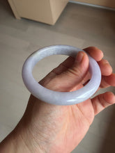 Load image into Gallery viewer, 55mm 100% natural type A light purple white jadeite jade bangle BM101-2838