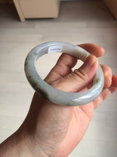 Load image into Gallery viewer, 57.5mm Certified Type A 100% Natural icy watery white purple black brown Jadeite Jade bangle BL73-7043