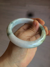 Load image into Gallery viewer, 58mm Certified Type A 100% Natural light green/purple/white/brown Jadeite Jade bangle AH80-0458