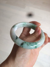 Load image into Gallery viewer, 57.5mm Certified 100% natural Type A sunny green/purple jadeite jade bangle AY50-4124
