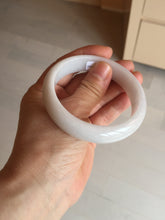 Load image into Gallery viewer, 56.4mm certificated Type A 100% Natural light purple/white Jadeite Jade bangle BF130-4028