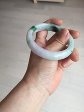 Load image into Gallery viewer, 57mm certified 100% natural type A sunny green/purple jadeite jade bangle BN83-8723