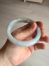 Load image into Gallery viewer, 57.5mm Certified Type A 100% Natural white/light purple/brown Jadeite Jade bangle BM51-7048