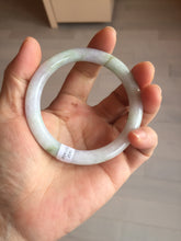 Load image into Gallery viewer, 55.3mm certified 100% natural Type A light green purple brown round cut jadeite jade bangle BS111-2543