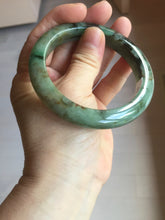 Load image into Gallery viewer, 58.5mm Certified 100% natural Type A dark green/sunny green/black/red/brown jadeite bangle PD85-9801
