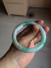 Load image into Gallery viewer, 55.8mm certified 100% natural Type A sunny green/white/red jadeite jade bangle BF80-4482