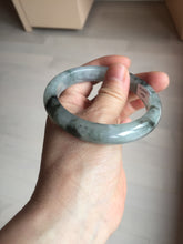 Load image into Gallery viewer, 56.9mm 100% natural Type A dark green Chinese painting (水墨) jadeite jade bangle AH94-4484