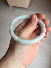 Load image into Gallery viewer, 55mm Certified Type A 100% Natural light green yellow round cut Jadeite Jade bangle Q134-2846
