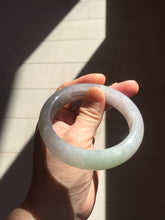 Load image into Gallery viewer, Shopify Only. 57mm Certified Type A 100% Natural icy watery green purple Jadeite Jade bangle BM85-8637