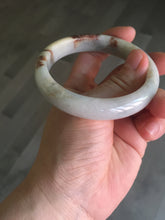 Load image into Gallery viewer, 57.1mm certified 100% natural type A green/red/brown jadeite jade bangle GL37-17-8651