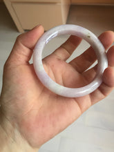 Load image into Gallery viewer, 57.5mm certified 100% natural type A light green/purple/yellow(FU LU SHOU)  jadeite jade bangle BN82-8715
