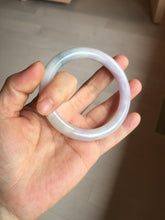 Load image into Gallery viewer, 56.5mm 100% natural type A white/purple/blue/green round cut jadeite jade bangle BL117-9431