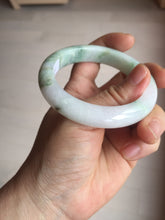 Load image into Gallery viewer, 54mm Certified type A 100% Natural green purple white Jadeite bangle BP175-1053