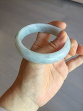 Load image into Gallery viewer, 57mm Certified type A 100% Natural light green white Jadeite bangle AX141-0794