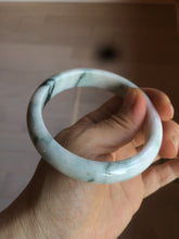 Load image into Gallery viewer, 59.5mm Certified 100% natural type A green white/light purple jadeite jade bangle AT86-9566