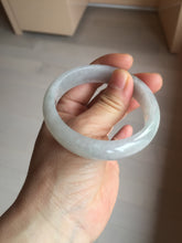 Load image into Gallery viewer, 54.4mm certified 100% natural Type A icy watery white light purple jadeite jade bangle BN8-7071