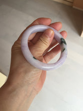 Load image into Gallery viewer, 55.5mm certified 100% natural type A sunny green/purple jadeite jade bangle BN88-8714