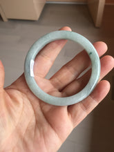 Load image into Gallery viewer, 54.8mm 100% natural Type A light green white slim jadeite jade bangle PB108-2441