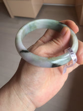 Load image into Gallery viewer, 58.6mm certified type A 100% Natural green/brown/purple/gray (Fu LU SHOU) Jadeite Jade bangle F103