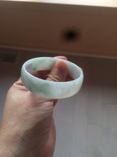 Load image into Gallery viewer, 52.2mm certified 100% natural Type A sunny green/white/purple jadeite jade bangle BK7-2419
