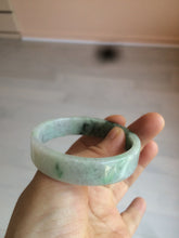 Load image into Gallery viewer, 51.7mm Certified type A 100% Natural sunny green/purple square Jadeite Jade  bangle AZ55-7273