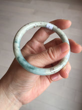 Load image into Gallery viewer, 56.8mm Certified Type A 100% Natural light green/yellow/red strawberry jelly Jadeite Jade bangle AA87-3950