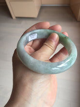 Load image into Gallery viewer, 60.2mm certified type A 100% Natural green/black/red chubby Jadeite Jade bangle B119-9123