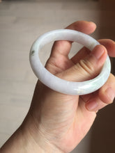 Load image into Gallery viewer, 56.3mm certified 100% natural type A icy watery green/purple jadeite jade bangle AR114-3556