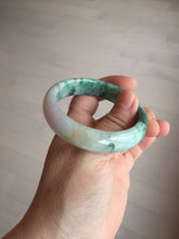 Load image into Gallery viewer, 51.5mm certified 100% natural Type A sunny green/purple/yellow(FU LU SHOU)  jadeite jade bangle BK45-5080