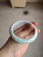 Load image into Gallery viewer, 58.5 mm Certified Type A 100% Natural yellow/light purple/green(FU LU SHOU) Jadeite Jade bangle AF79-0586