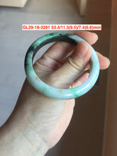 Load image into Gallery viewer, 53-62mm Certified type A 100% Natural deep mottled green green/yellow/brown jungle camouflage color Jadeite bangle group GL29