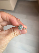 Load image into Gallery viewer, 100% natural type A icy watery light green white clear four-prong jadeite jade ring group PC8