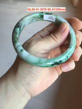 Load image into Gallery viewer, 53-62mm Certified type A 100% Natural deep mottled green green/yellow/brown jungle camouflage color Jadeite bangle group GL29